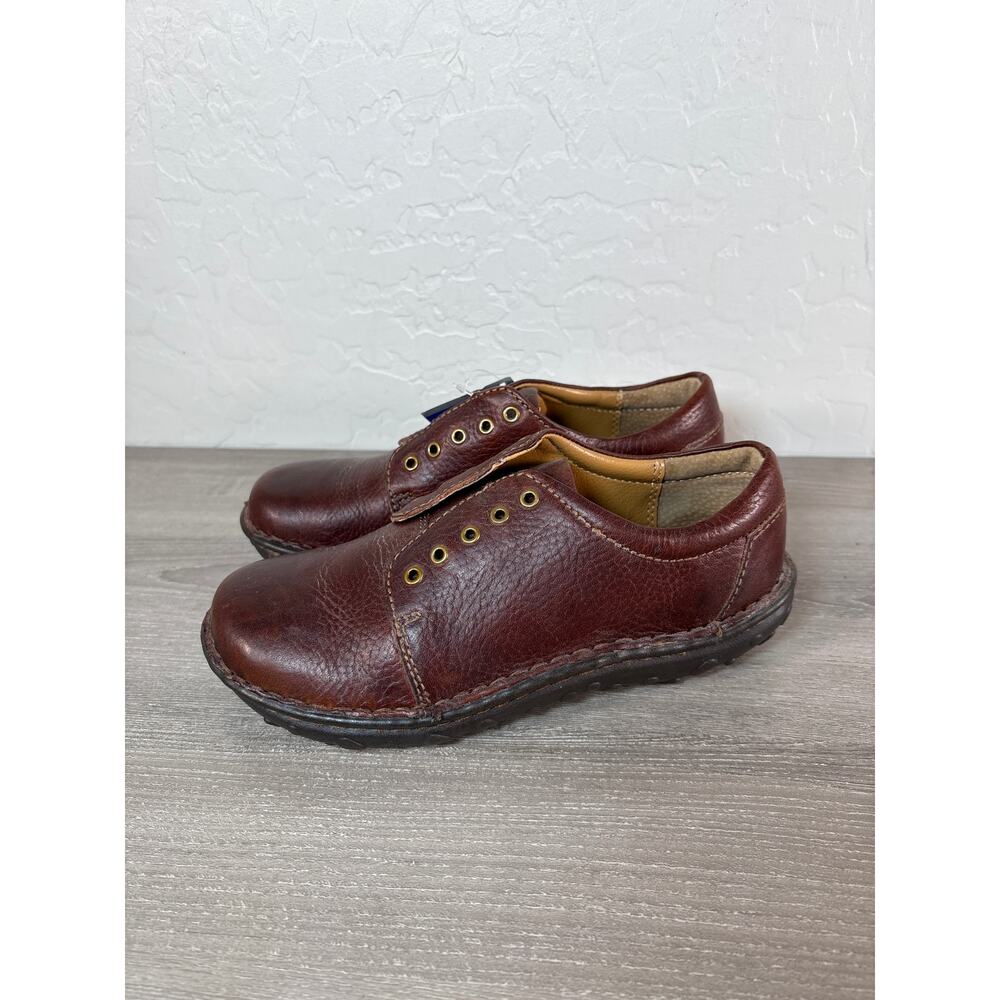 New! Cabelas Shoes Womens 6.5 M Oxford Brown‎ Leather Lace Up Round Toe Casual